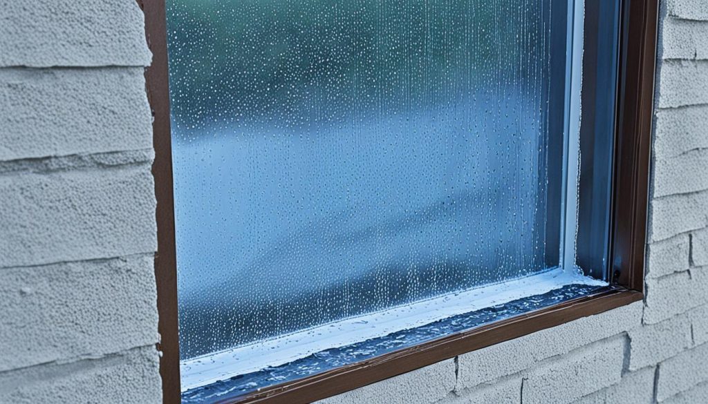 Abdichtung des Fensterrahmens Abdichtung des Fensterrahmens
