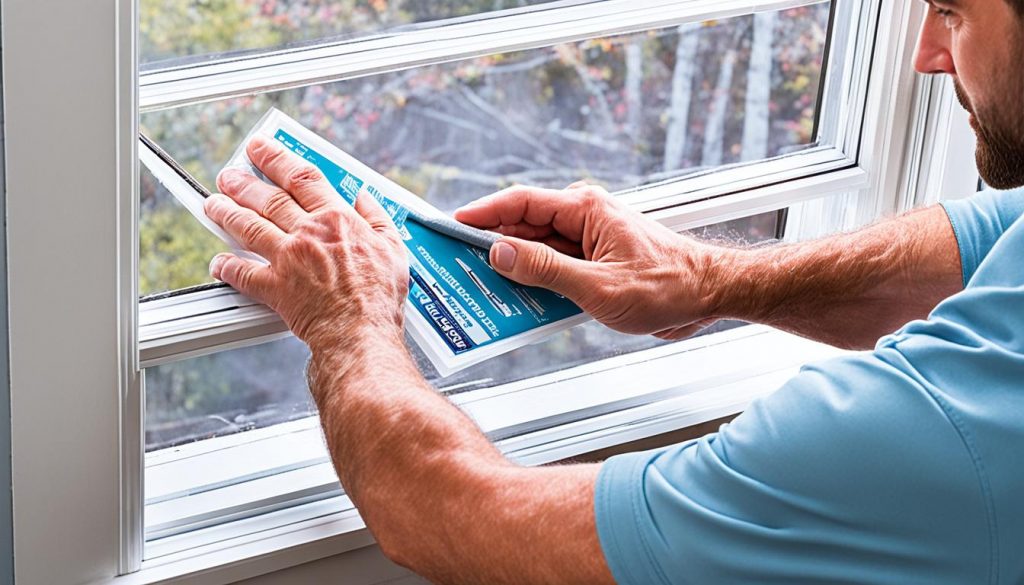 einfach anzubringende fensterdichtungen selbstklebend
