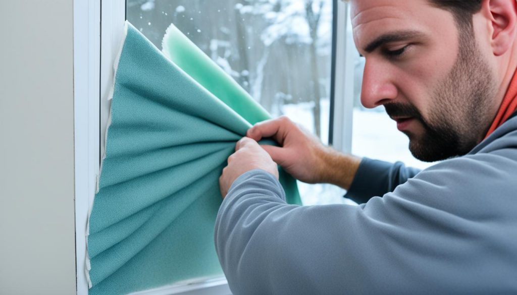 Vorbereitung des Fensters vor dem Abdichten