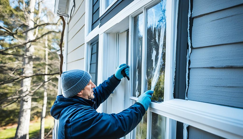 fenster zieht am rahmen