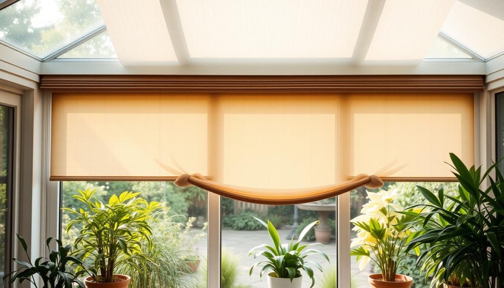 Plissee für Wintergärten