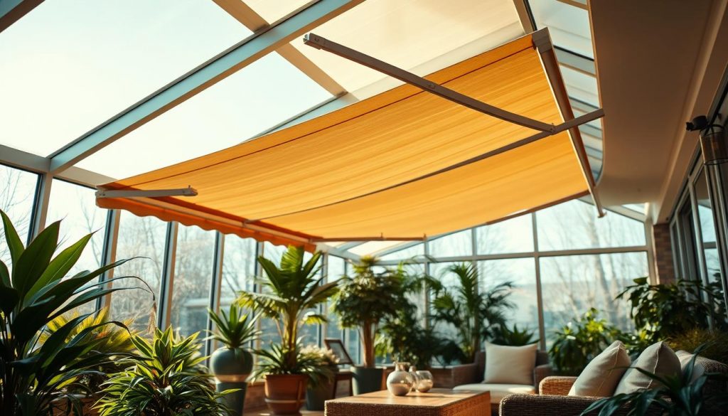 Wintergarten beschatten