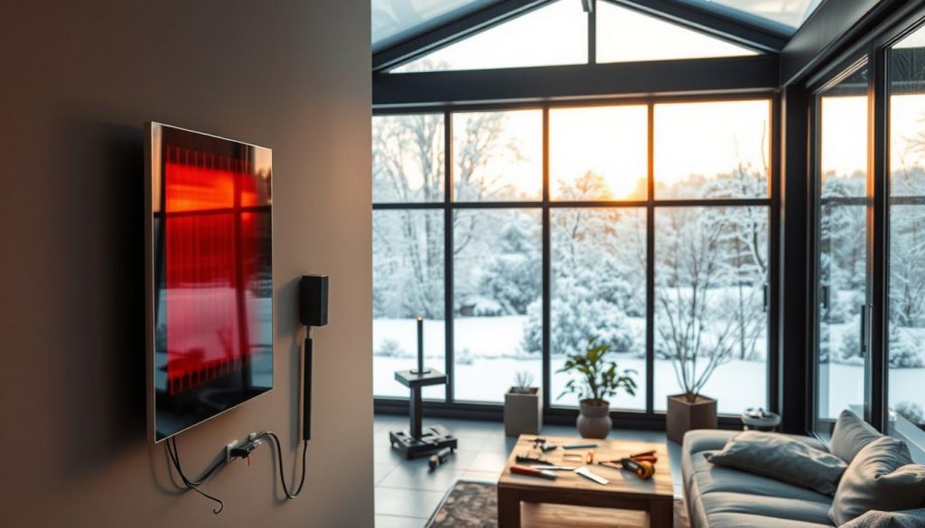 Infrarotheizung Montage