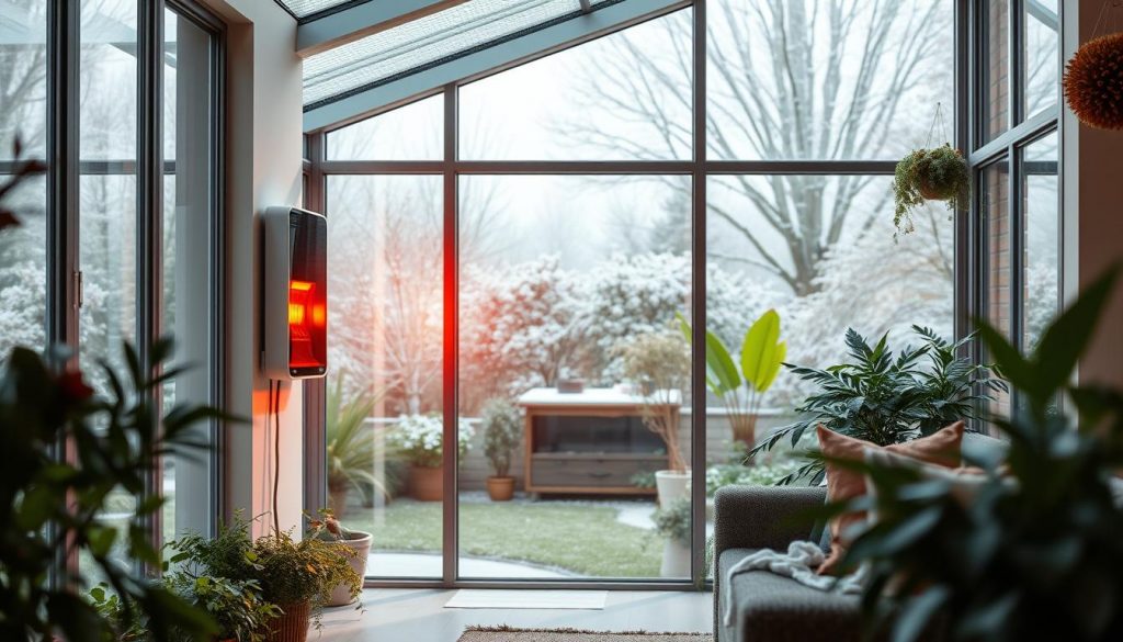 Infrarotheizung im Wintergarten