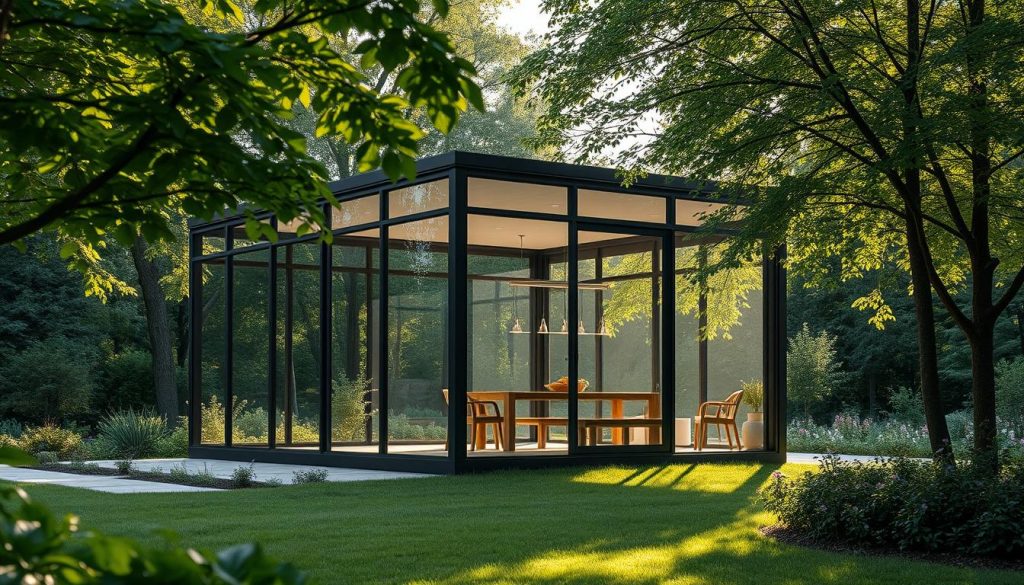 Pavillon als Wintergarten