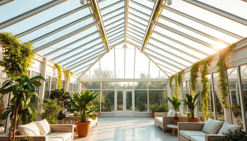 Wintergarten mit Glasdach