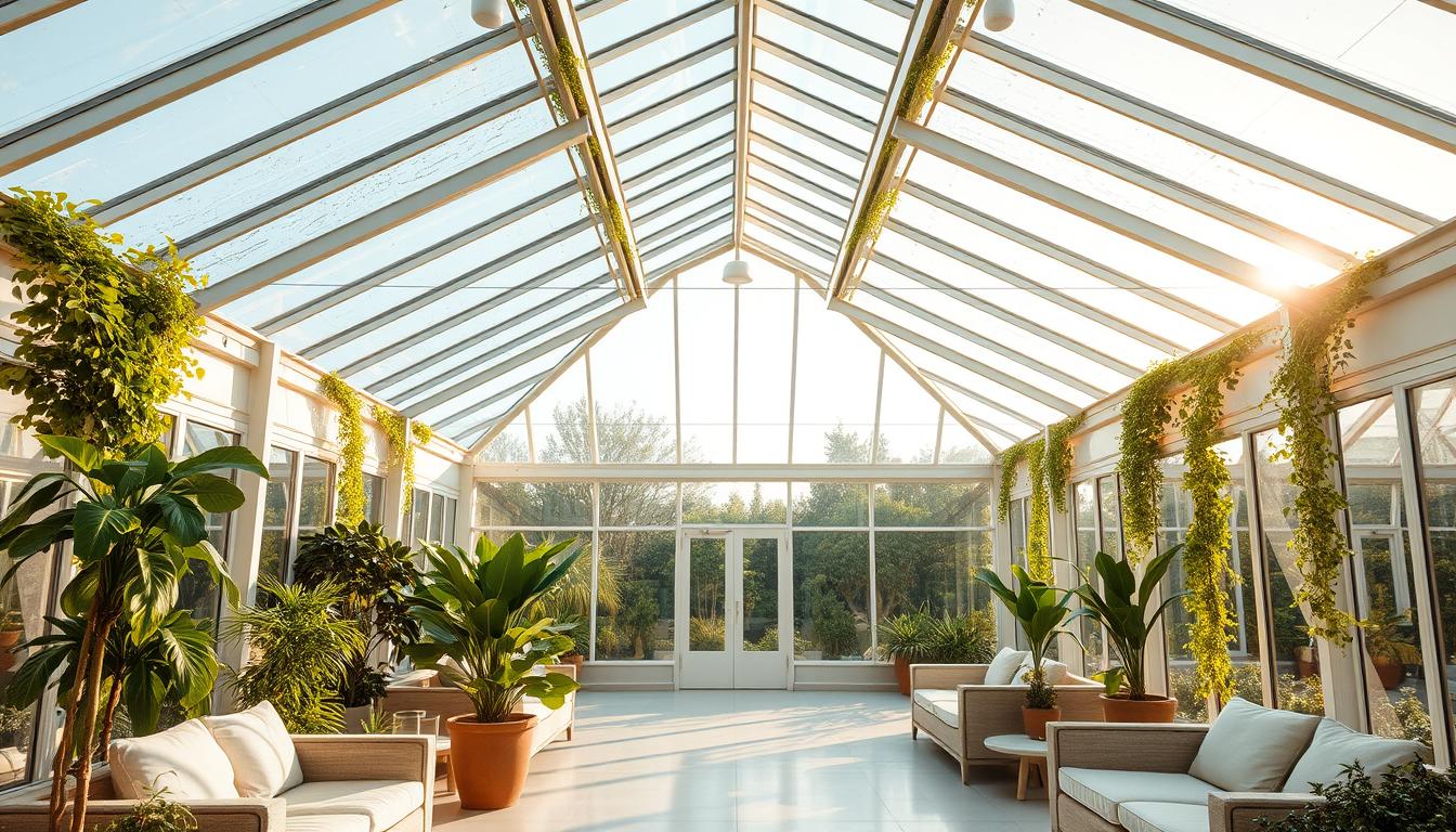 Wintergarten mit Glasdach