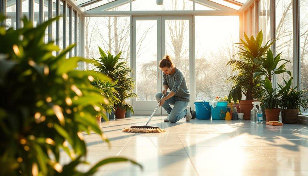 Wintergarten reinigen