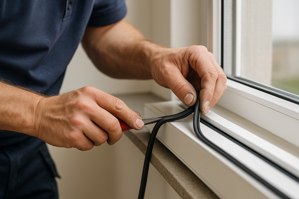 Schwarze Flecken Fensterdichtung in Luebeck — DICHTWERK Marcus Knittel